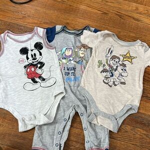Disney 3 Pack Onesie